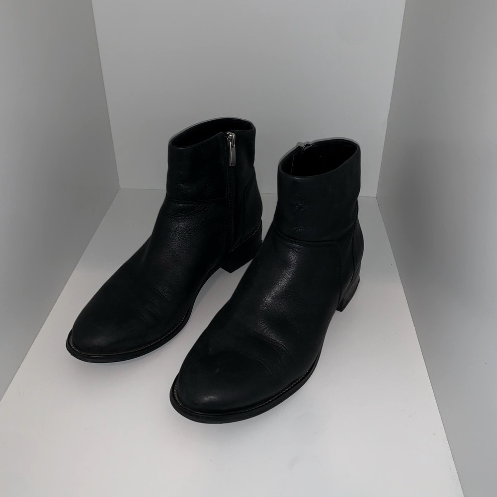 Franco Sarto Black Leather Boot